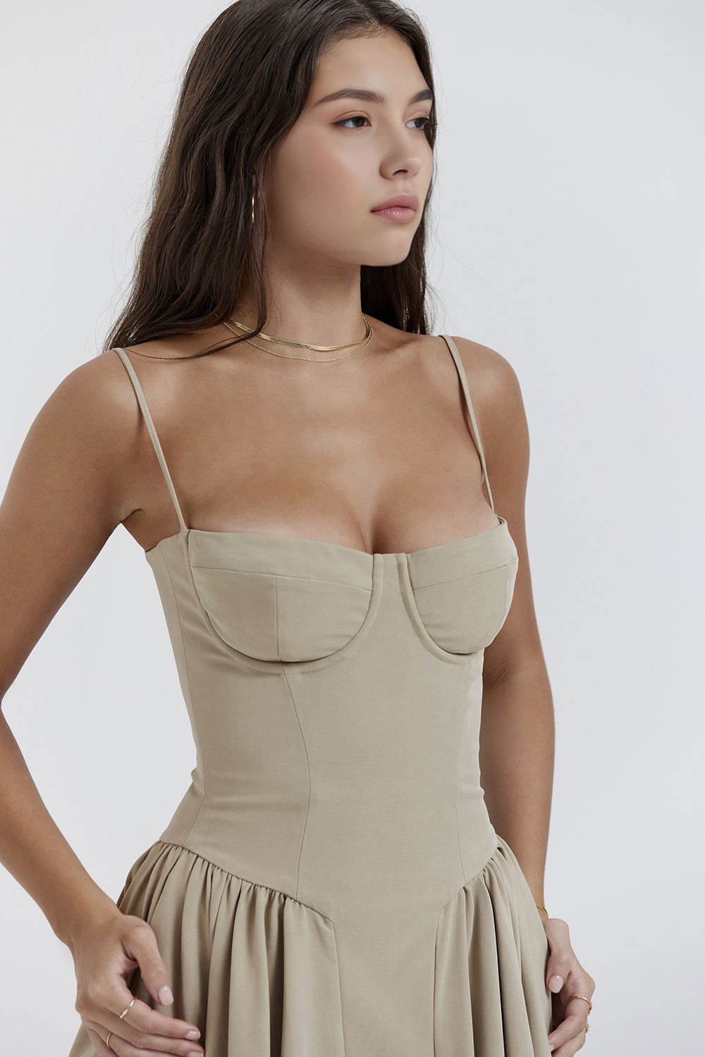 Midi-Kleid Meia Taça – Paris Edition Midi-Kleid Meia Taça – Paris Edition Rosa Chic