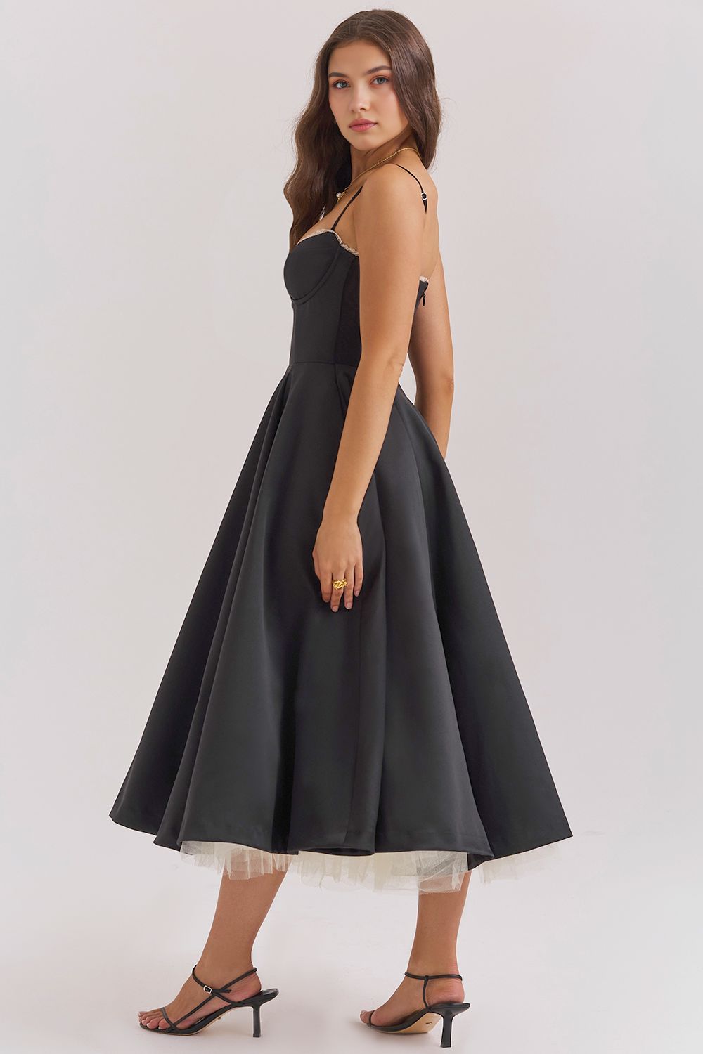 Retro Abendkleid mit Petticoat Retro Abendkleid mit Petticoat Rosa Chic