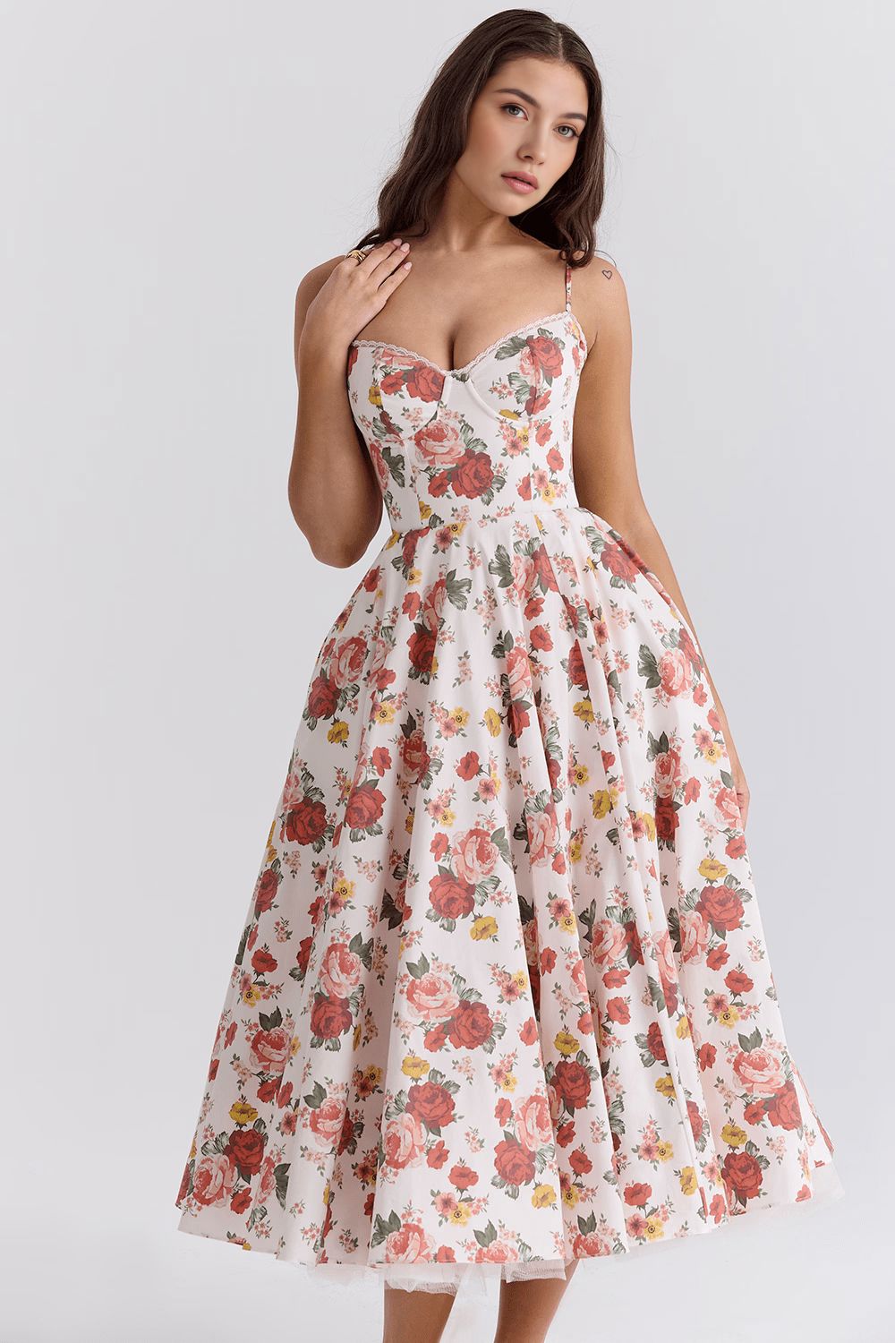 Retro Abendkleid mit Petticoat Retro Abendkleid mit Petticoat Rosa Chic