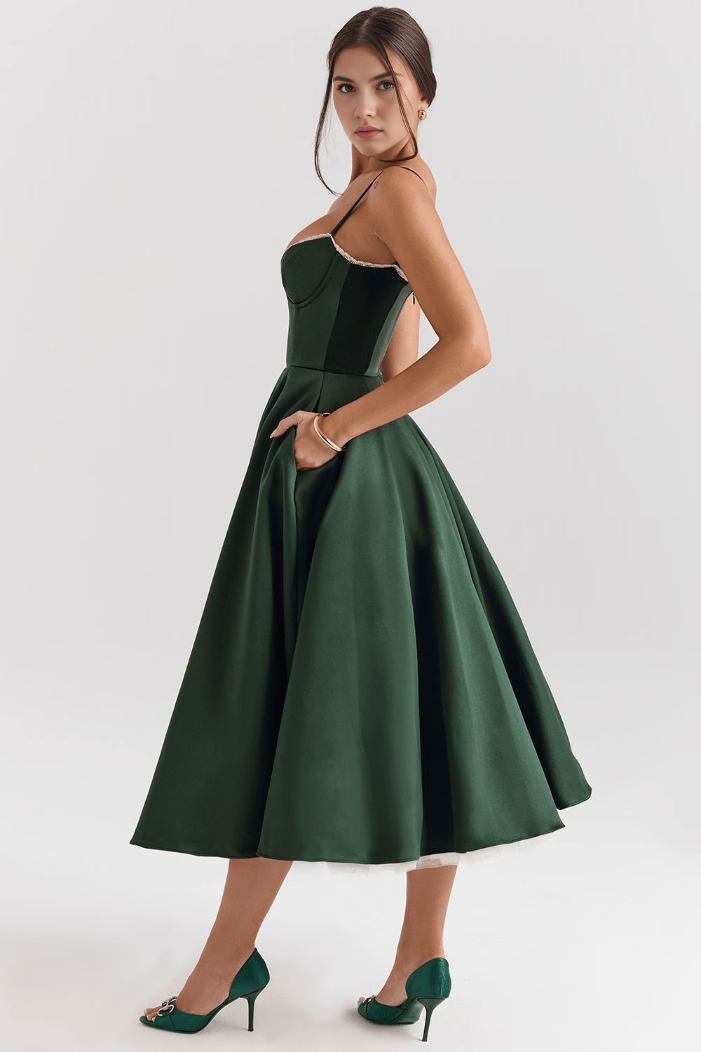 Retro Abendkleid mit Petticoat Retro Abendkleid mit Petticoat Rosa Chic