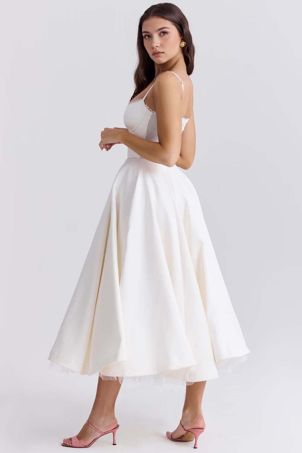 Retro Abendkleid mit Petticoat Retro Abendkleid mit Petticoat Rosa Chic
