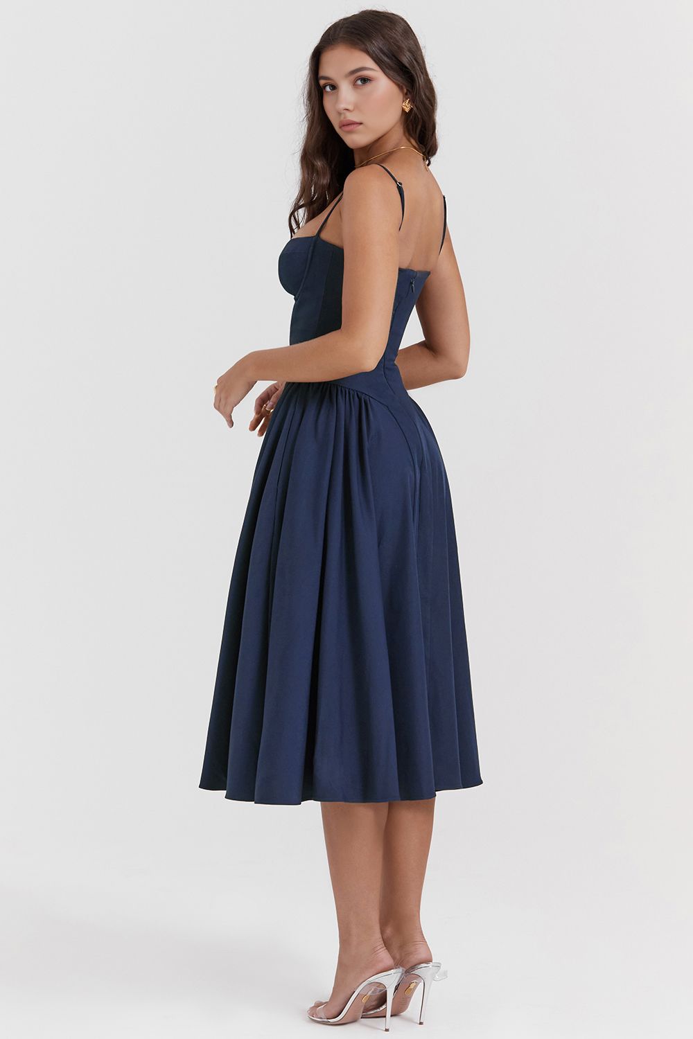 Midi-Kleid Meia Taça – Paris Edition Midi-Kleid Meia Taça – Paris Edition Rosa Chic 