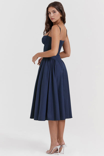 Midi-Kleid Meia Taça – Paris Edition Midi-Kleid Meia Taça – Paris Edition Rosa Chic 