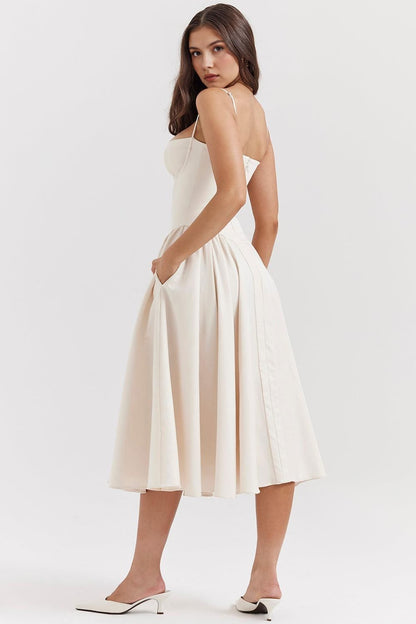 Midi-Kleid Meia Taça – Paris Edition Midi-Kleid Meia Taça – Paris Edition Rosa Chic 