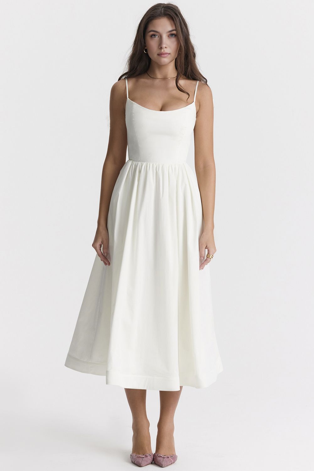 Midikleid Sophie Midikleid Sophie Rosa Chic Weiß S 