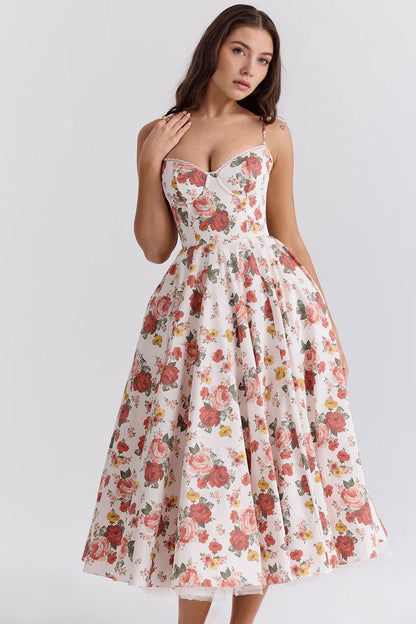 Retro Abendkleid mit Petticoat Retro Abendkleid mit Petticoat Rosa Chic 